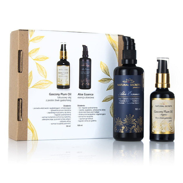 olejki do ciała  Zestaw Aloe & Plum - regeneracja i nawilżenie