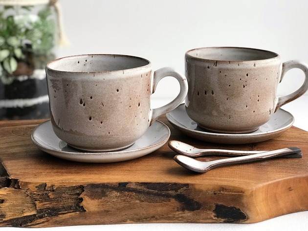 Filiżanka ceramiczna Zestaw dla dwojga Ceramika Tyka