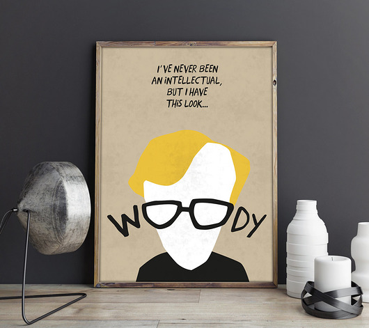Woody Allen - plakat minimalmill
