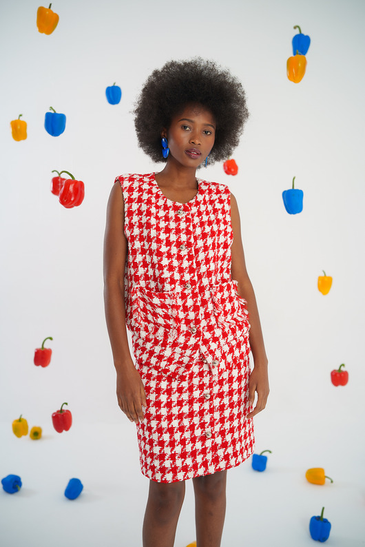 kamizelki damskie Kamizelka Chic Tweed Vest