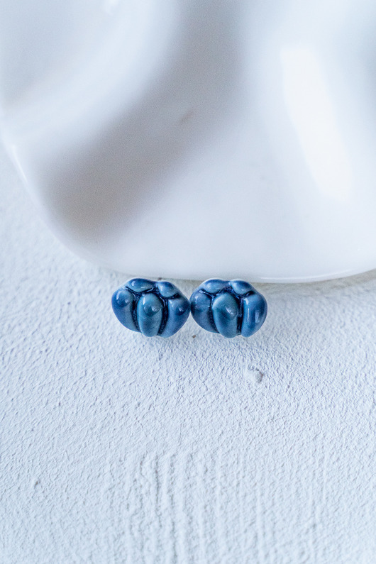 kolczyki ceramiczne Kolczyki porcelanowe LOBELIA
