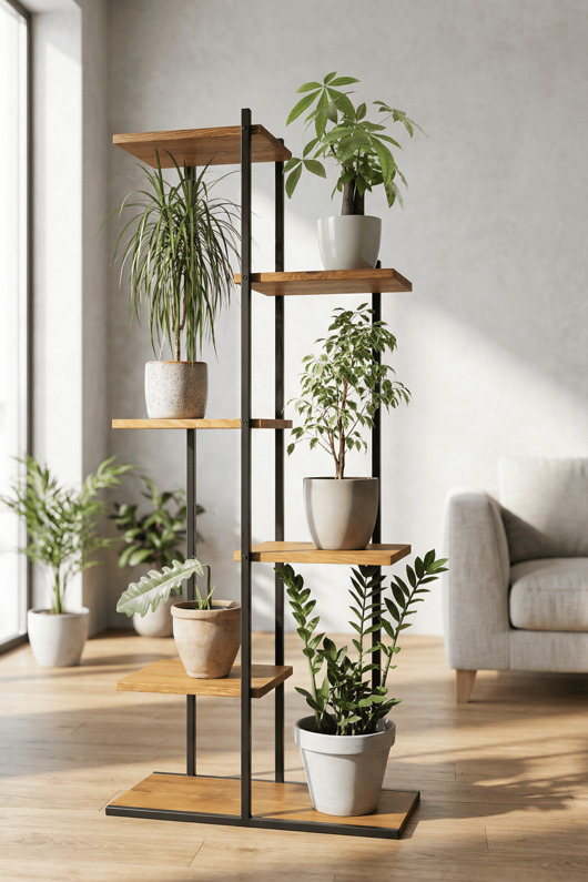 kwietniki Kwietnik stojący metalowy 6 poziomów