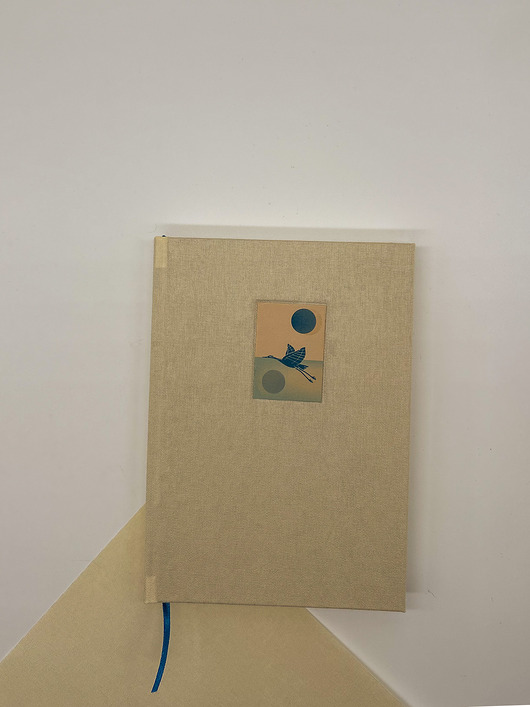 notatniki i albumy Notes Żuraw (kremowy)