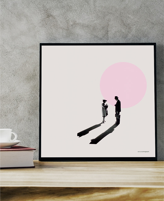 Plakat "Small Talk" 30x30cm sztucznymagazyn