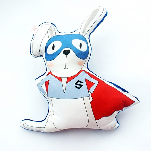 Poduszka Super Królik Owl on cotton