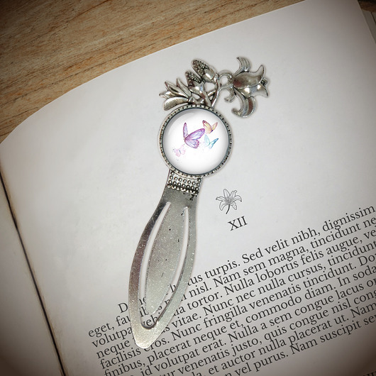 zakładki do książek Zakładka do książki - Motyle - lilia