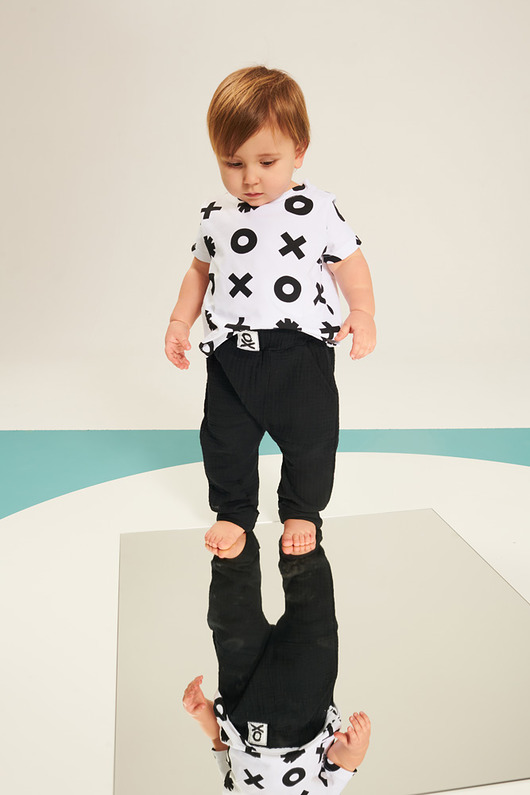 Boxer pants - czarny Kółko Krzyżyk