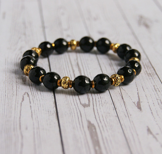 bransoletki z kamieni naturalnych GLAM! onyks, lawa, hematyt