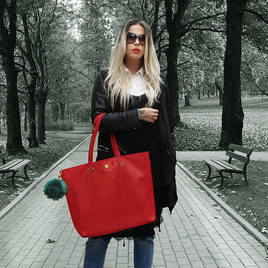 Torba RED RED GG XL - shopper Bags of OZ