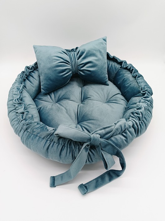 legowiska dla psów i kotów Legowisko VELZU 2w1 Szmaragd