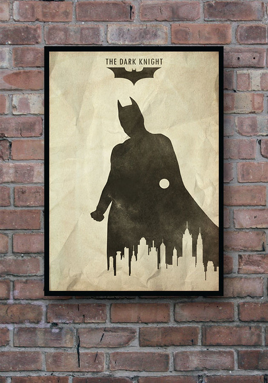 The Dark Knight - Batman - plakat A2 minimalmill