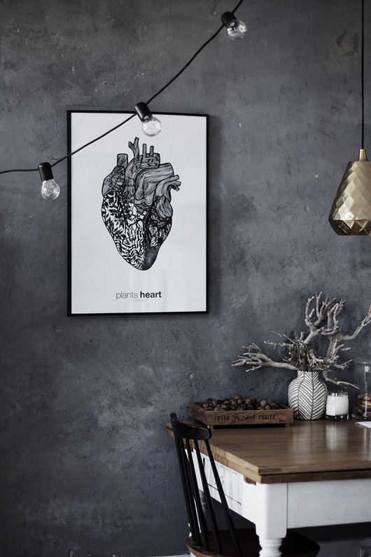 plants heart 50x70 cm Margo Hupert