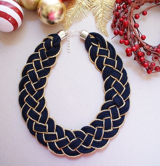 Black braid Republika jewelry