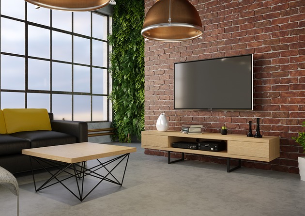 Szafka RTV MADISON   fornir dąb B2design