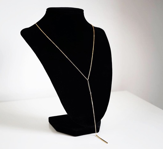 Długi pozłacany naszyjnik lariat VENA Jewellery