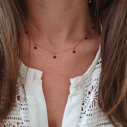 delikatny łańcuszek ze stali szlachetnej LEI handmade 