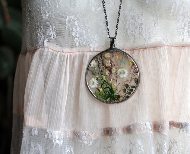 wisiory Naszyjnik Zieleń z Puszkiem