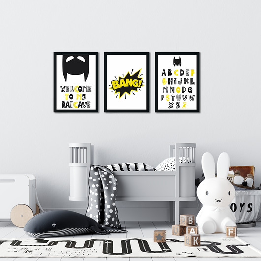 Zestaw 3 plakaty Batman Superbohater Nr.3 Dekoracjan