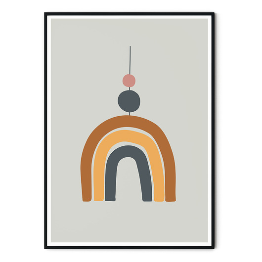 Plakat dla dzieci montessori Tęcza myscandi