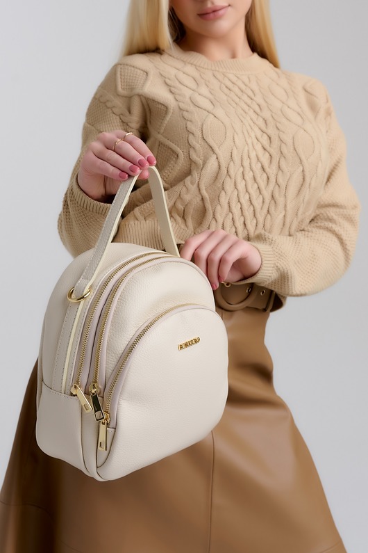 plecaki Damski plecak/torebka skóra naturalna  (6653)