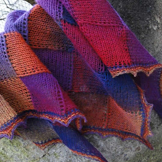 energetyczna / delikatna chusta agat handmade