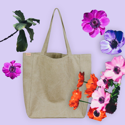 torby na ramię Lazy bag torba khaki / zieleń na zamek / vegan