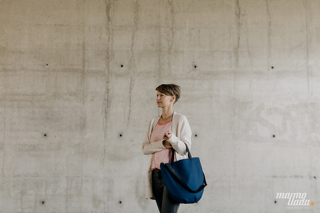 torby na ramię Marmollada - torebka bawełniana tN granatowa + c