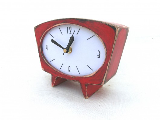 zegarek Sixty CZERWONY   Clock Wood Studio