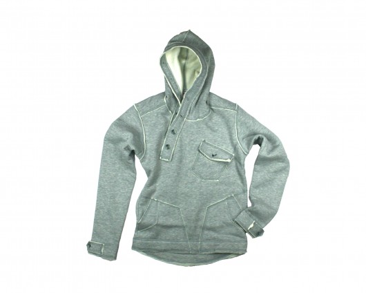 Bluza M 0050 z kapturem jasno szara Czachor