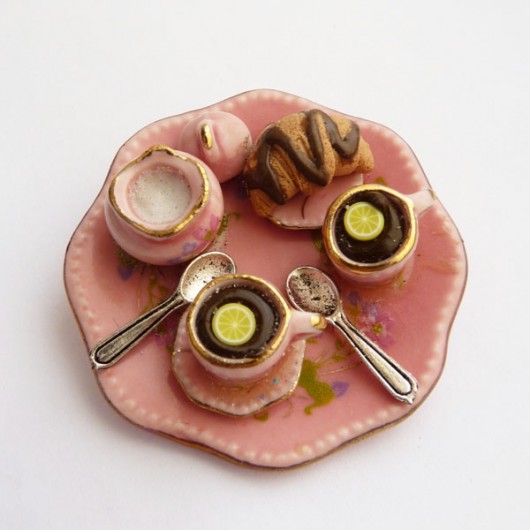 Morning Tea broszka Lemon Lovely