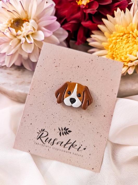 magnesy Magnesik z pieskiem Beagle, pies, piesek, akcesoria z psim motywem