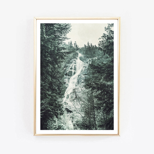 waterfall,plakat,grafika,fotografia wejustlikeprints