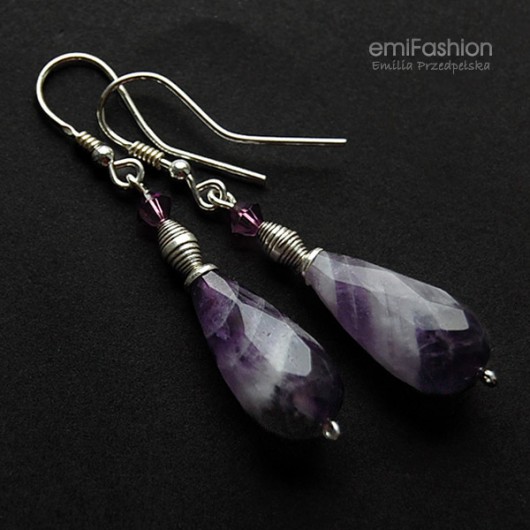 Krople Ametystu MAREMI Jewelry