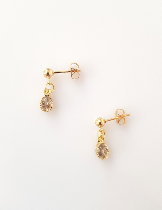 kolczyki pozłacane Kolczyki pozłacane Jak dwie krople wody