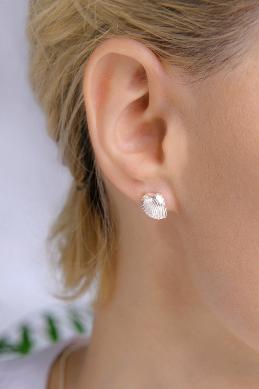 kolczyki srebrne Kolczyki srebrne Muszelki IV