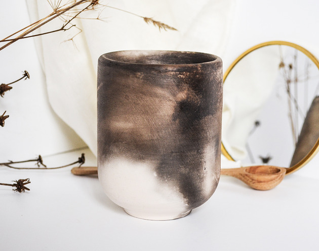 kubki i filiżanki Ceramiczny unikatowy kubek handmade, 250 ml