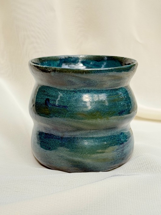 kubki Czarka ceramiczna szmaragdowa
