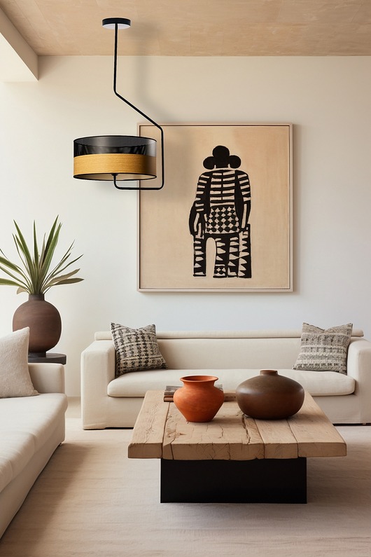 lampy wiszące Lampa sufitowa nad stół do salonu LAVRIO DUAL