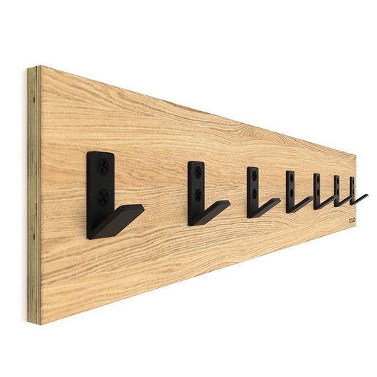 wieszaki Wieszak ścienny drewniany 80 cm