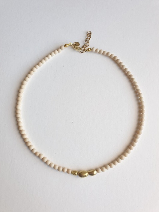 chokery Naszyjnik ZEN jaspis river, mosiądz