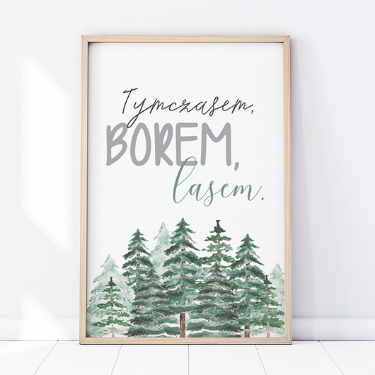 PLAKAT TYMCZASEM LASEM P036 Yoko Design