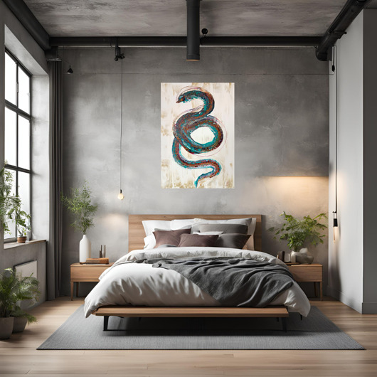 obrazy SMOK WIATRU Duży obraz akryl na płótnie 70x100 cm