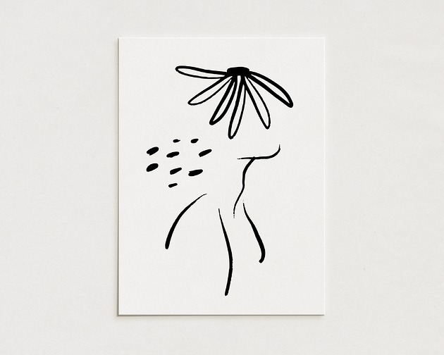 plakaty Portrait  02/ Oryginalna grafika / poster print / plakat