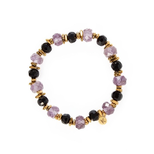 bransoletki z kamieni naturalnych Bransoletka o wyjątkowym szlifie Ametystu