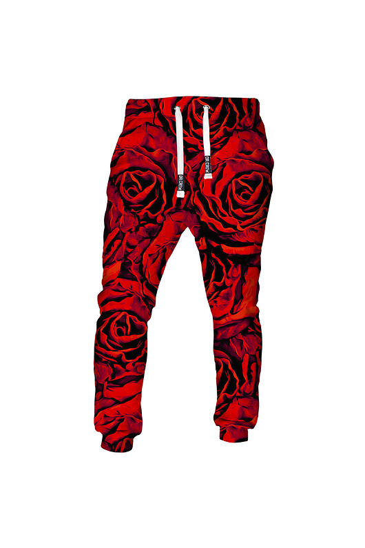 spodnie męskie DR.CROW Męskie Spodnie Fullprint Red Roses