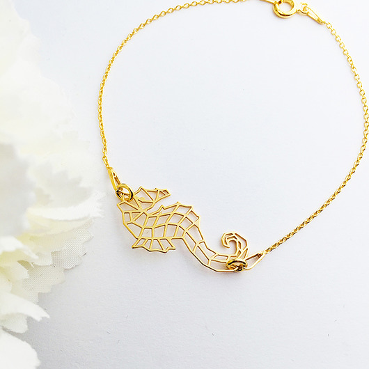 Bransoletka z konikem morskim, seahorse Anemon Atelier