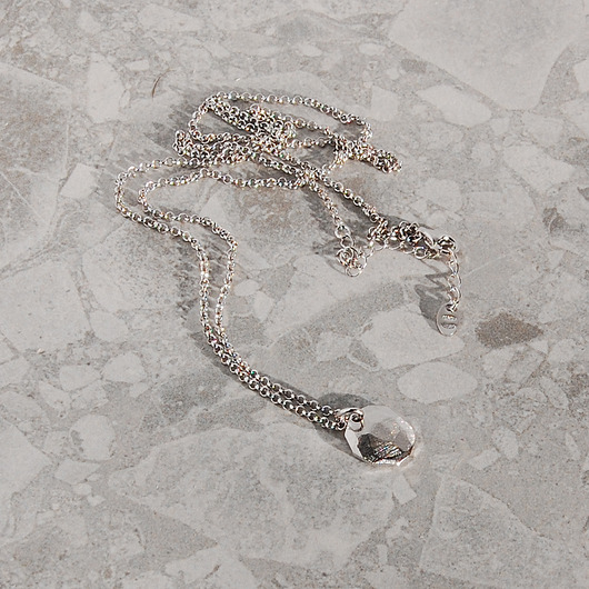 srebrne naszyjniki Naszyjnik Medalion srebrny rodowany