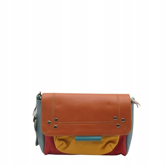 torby na ramię Torebka skórzana, miękka, na ramię długi pasek oryginalna zero waste OLIVKA