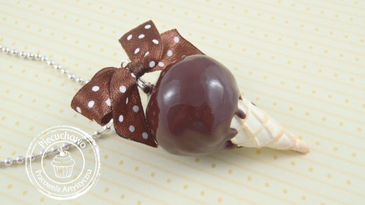naszyjnik lód czekoladowy  kawaii Piecuchowo