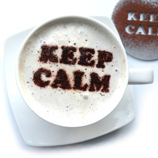 Keep Calm - szablon do kawy SunflowerForHome